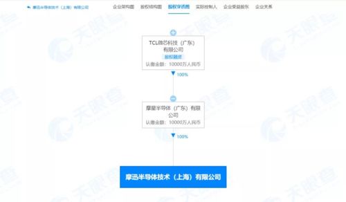 TCL科技關聯公司成立摩迅半導體，注冊資本1億人民幣，聚焦應用軟件開發